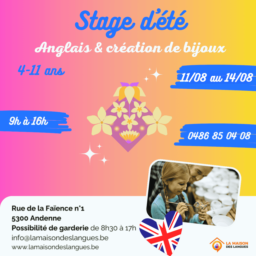 Anglais bijoux 4 à 11 ans